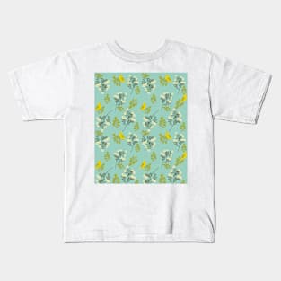 Little bird and wildflowers Kids T-Shirt